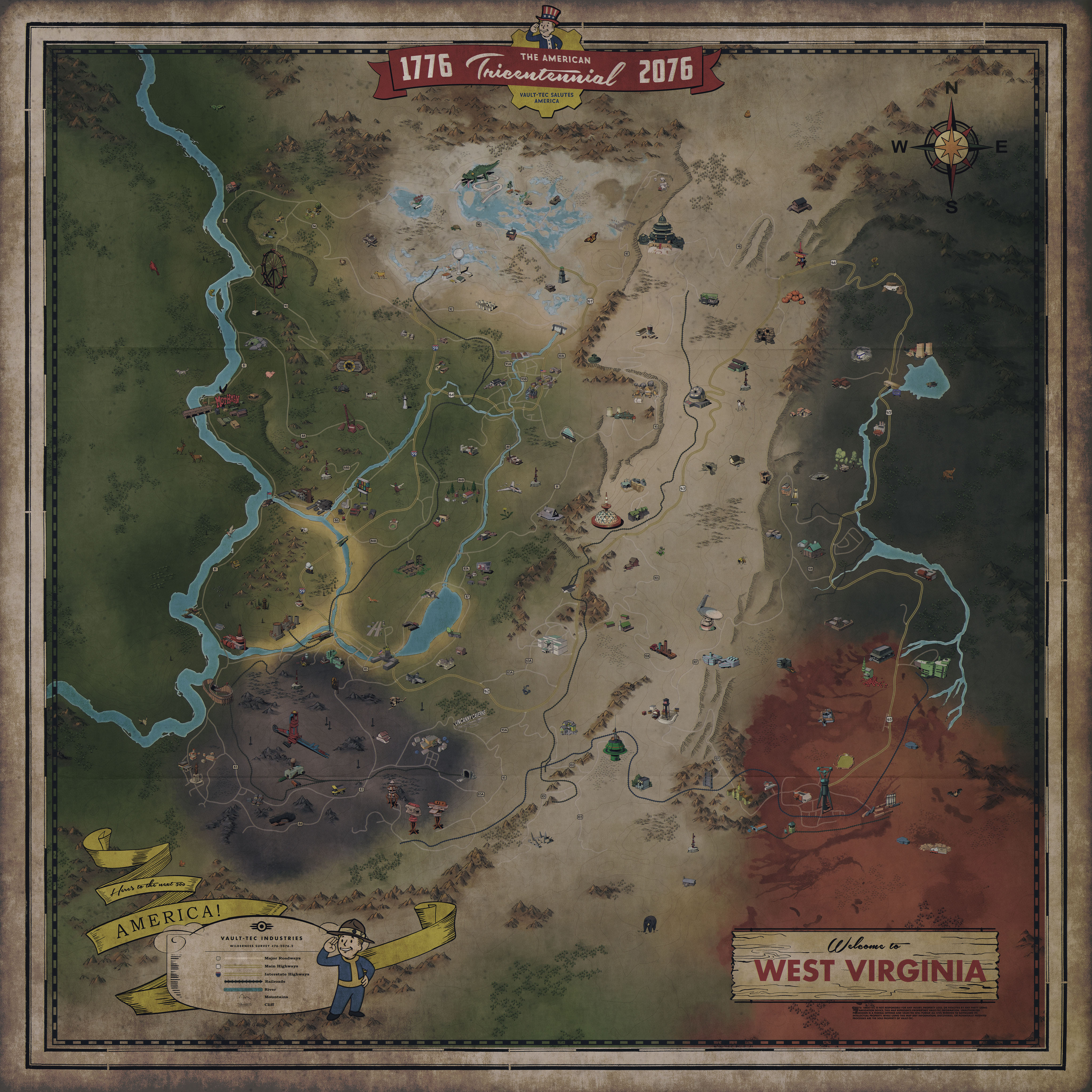 Fallout 76 карта